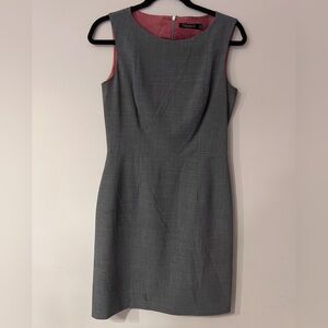 Tahari Grey Dress - Sleeveless Mini Dress in Grey